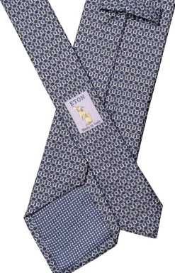 Geometric Print Silk Tie