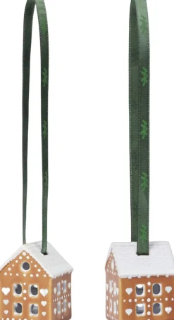 Gingerbread Juleophæng H5 brun 2 stk.