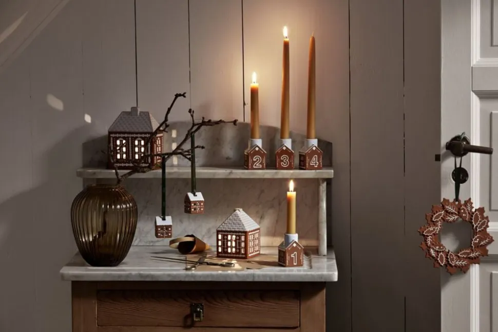 Gingerbread Juleophæng H5 brun 2 stk.