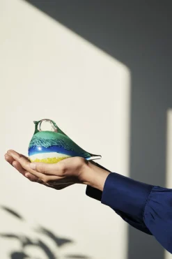 GLASS BIRD ATLAS BLUE/YELLOW