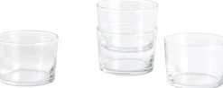 Glass-Set of 4 Small-Clear