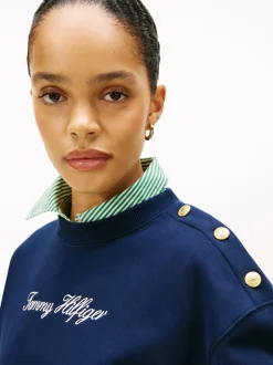 GOLD BTN SCRIPT TERRY SWTSRT