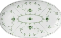 Grøn Mussel asiet, 23,5 cm