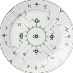 Grøn Mussel tallerken, 25 cm