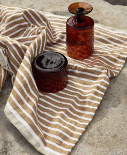 Hale Tea Towel - Golden Brown/Silver Fern