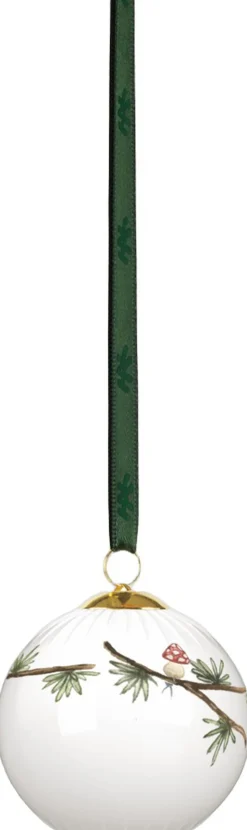 Hammershøi Christmas Kugle 2025 Ø6 cm hvid m. deko