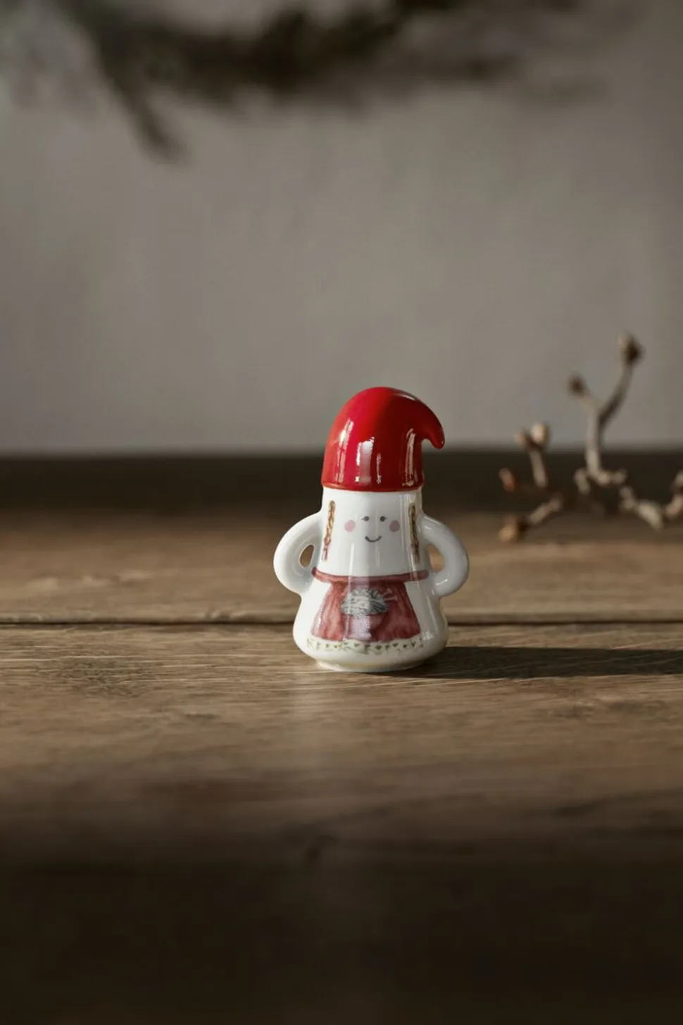 Hammershøi Christmas Nissemor Ø6 cm hvid m. deko