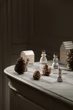 Hammershøi Christmas Snemand hængende H9. 5 hvid m. deko