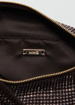 Handbag with rhinestones