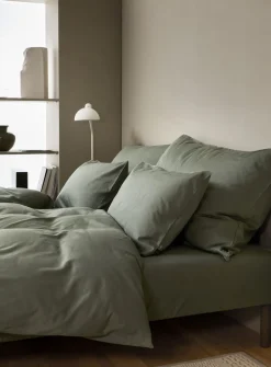 Harmoni stonewashed pudebetræk dæmpet grøn