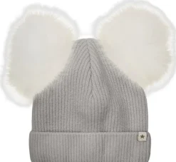 Hat Knit Alpaca Pompoms