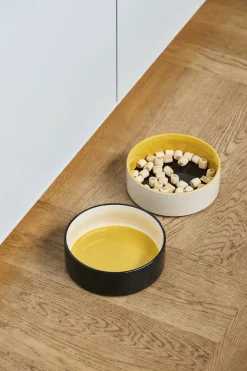 HAY Dogs Bowl-Large-Yellow, blue