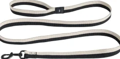 HAY Dogs Leash-Flat M/L-Black, whit