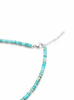 Heishi Turquoise Choker with Silver