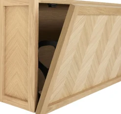 Herringbone Skoskab Large Natur