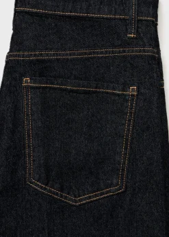 High-waisted wide-leg jeans