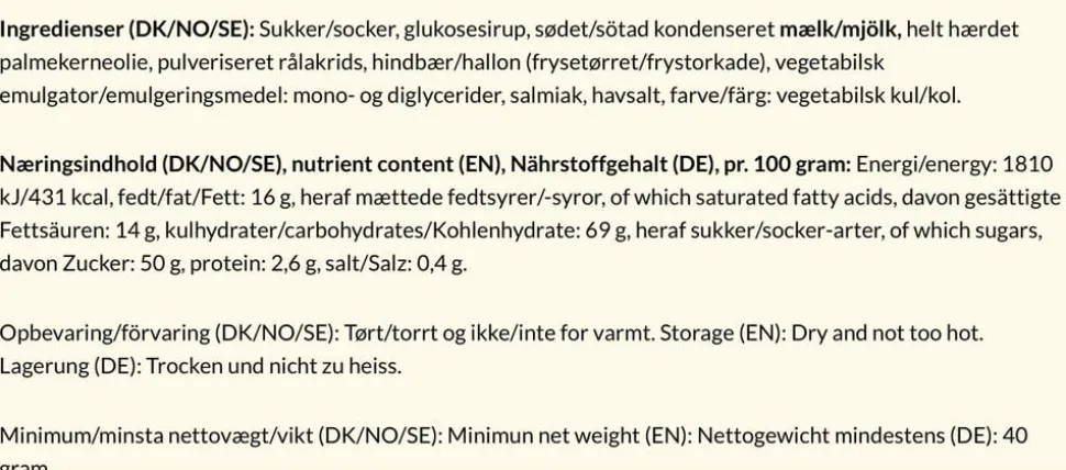 Hindbær mini 40 gr.