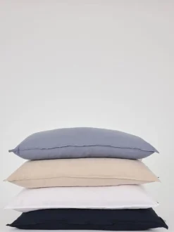 Hør gavlpude flintstone 60x90 cm.