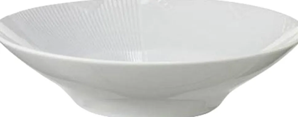 Hvid Elements 25 cm. dyb tallerken