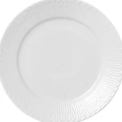 Hvid Halvblonde 22 cm. tallerken