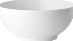 Hvid Riflet 180 cl. skål