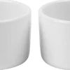 Hvid Riflet Souffléskåle, 9 cm/20 cl, 2 stk
