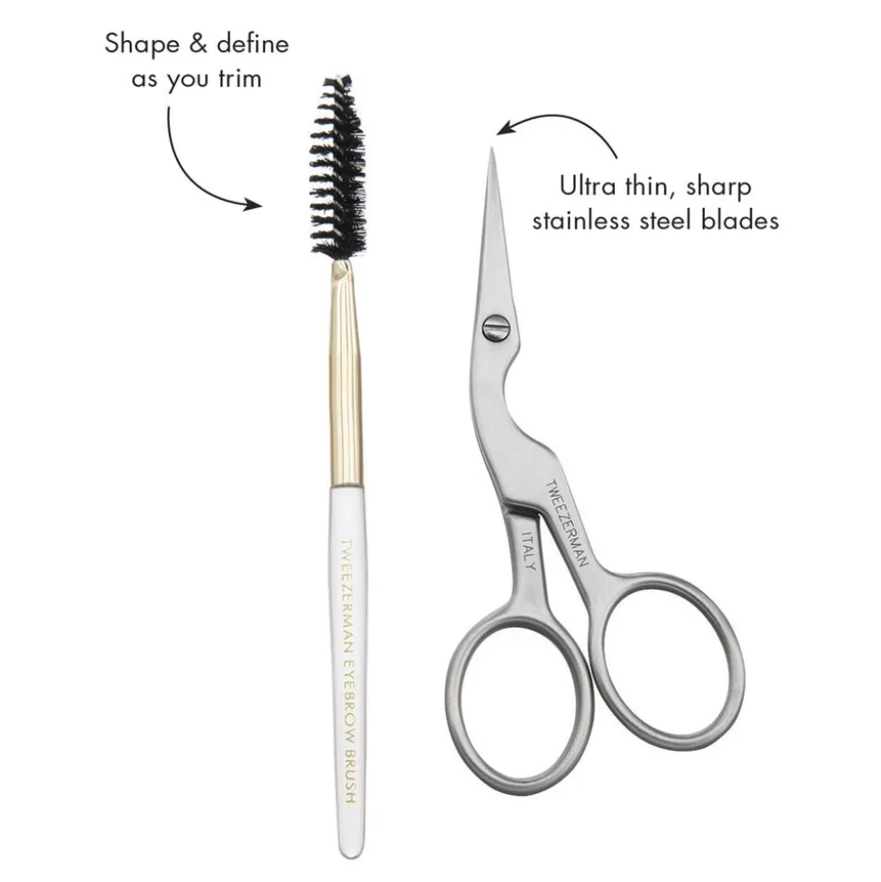 Øjenbrynssaks m. kam