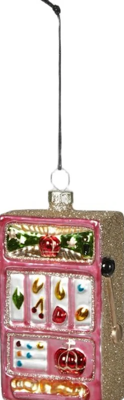 Julekugle spille automat 6x3,5x11 glas