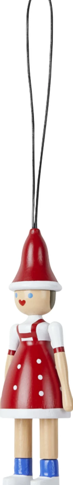 Julepynt Jule Ole & Jule Lise rød/blå/hvid