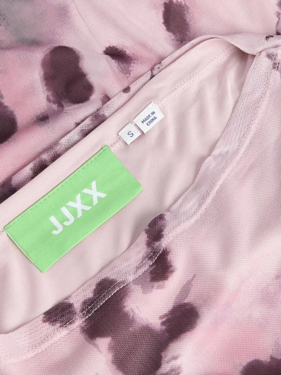 JXMINNA MESH LS DRESS WVN SN