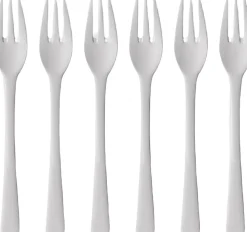 Kagegaffel Steel Line 16 cm 6 stk. Blankt stål