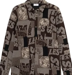 Kaleb Patchwork Jacquard Overshirt