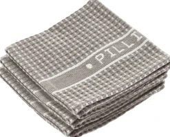 Karklude Pillivuyt 32 x 32 cm 3 stk. Fungi/Hvid 100 % økolog