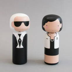 KARL håndmalet Kokeshi