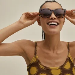 KATYA recycled sunglasses tortoise brown/gold