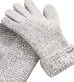 KERIIS Rhinestone Knitted Hat and G