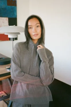 Knit lounge over size hoodie - Hele