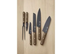 Knivsæt Phenix Walnut 6 dele Sort/valnøddetræ
