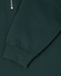 KOJI HALF ZIP SWEAT-GREEN GABLES