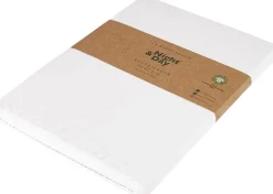 Økologisk kuvertlagen, percale - GOTS, hvid