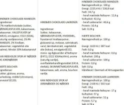 Kærligheds-Gaveæske med hjerte bolcher, hindbær choko-lakridser og hin