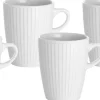 Krus Plissé 27 cl 4 stk. Hvid