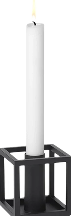 Kubus 1, Candle Holder, Black