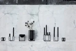 Kubus 1, Candle Holder, Black