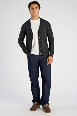 Lambswool button cardigan