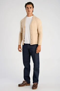 Lambswool button cardigan