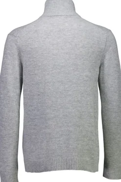 Lambswool half zip knit