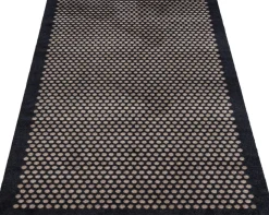 Løber 90x200 cm, dot sort/sand