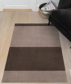 Løber, 67x120 cm, stripes-horizon sand/brun