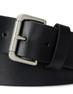 Leather Roller-Buckle Belt